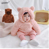 Baby Autumn And Winter Jackets Girls Boy Down Thick Warm Hooded Cotton Coat Outerwear Kids Clothe