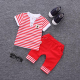 Baby Boy Clothes Summer 2018 Newborn Baby Boys Clothes Set Cotton Baby Clothing Suit (Shirt+Pants) Infant Clothes Set a12