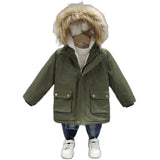 Baby Boys Winter Coat kids Jacket for Children Boys Clothes Down Jacket Big Boys Coats and Jackets Kids  Boy Clothes Fur collar