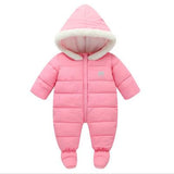 Baby Clothes 2018 New Winter Hooded Baby Rompers Thick Cotton Outfit Newborn Jumpsuit For Children Baby Costume