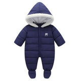 Baby Clothes 2018 New Winter Hooded Baby Rompers Thick Cotton Outfit Newborn Jumpsuit For Children Baby Costume
