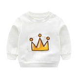 Baby Clothes Spring O-neck Long Sleeve Jacket Head Shoulder Baby Clothes Buckle Kids 0-6-12 Months Bottom T-shirt For Boy Girls