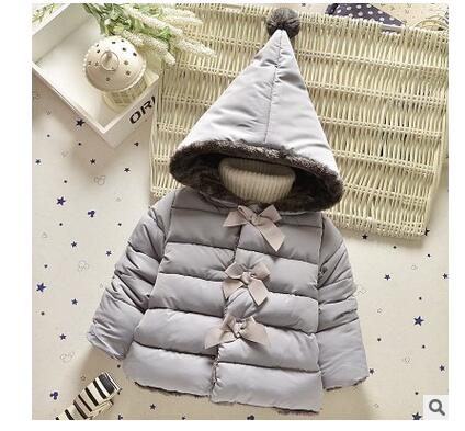 Baby Coat Girl 2016 Winter Jacket for Girls Hooded Cotton Coats Warm Thick Children's Outerwear Kids Clothes Infant Clothing
