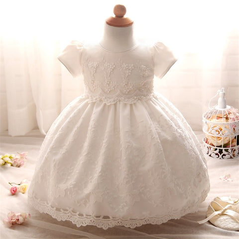 Baby Girls Baptism Dress Heirloom Christening Gown with Bonnet Lace Design  24M - Walmart.com
