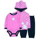 Baby Girl Clothes Set Coat Bodysuit Pants Children Cloth Suit Newborn Baby Boy Girls Clothing roupas bebes meninos kids clothes
