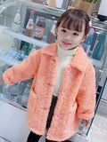 Baby Girl Jacket Autumn Winter Thick Warm Girls Coat Children Jacket Winter Girls Fur Coat Kids Outerwear toddlers 80~130 Cotton