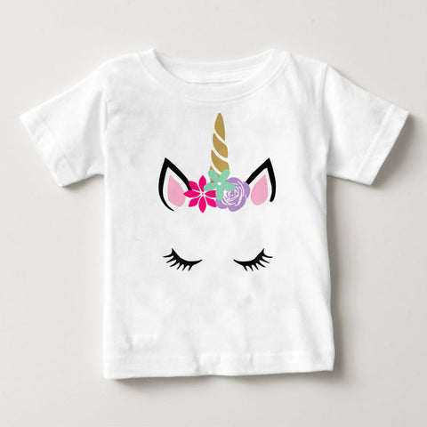 Baby Girl t-shirt Tops Children Summer Short Sleeve T-Shirts For Boys Girls Clothes Baby Boy Unicorn T Shirt Toddler Clothes
