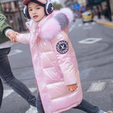 Baby Girls Clothes Autumn Winter Teenages Waterproof Parka Coats Chilren's Plus Cotton Thick Warm Jacktes for 3-14Y