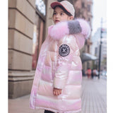 Baby Girls Clothes Autumn Winter Teenages Waterproof Parka Coats Chilren's Plus Cotton Thick Warm Jacktes for 3-14Y