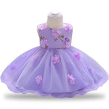 Baby Girls Dress 2018 Summer  born Kids Girl 1 years Birthday Party Dresses Floral print Clothing Tulle Toddler Girl Clothes