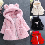 Baby Girls Fur Padded Jacket Thickened Jacket Coat Girls Clothes Children's Clothing Autumn Winter Girls' Wool Sweater