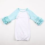 Baby Gowns Icing Sleeve nightgowns Baby Sleeping Bag Raglan Ruffle Sleeve Baby Sleep Sack Cotton Baby Clothes