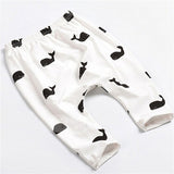 Baby Kids Cute Whale Patterns Printed Full Length Pants Children Spring Autumn Casual Trousers 4 Colors LA933032