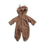 Baby Rompers Newborn Baby Girl Clothes Set Cute 3D Bear Ear Jumpsuit Baby Boy Clothes Set Autumn Winter Warm Baby Clothing Set