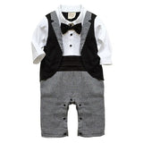 Baby Rompers Spring Baby Boy Clothing Sets 2017 Baby Boy Clothes Gentleman Newborn Baby Clothes Roupas Bebe Infant Jumpsuits