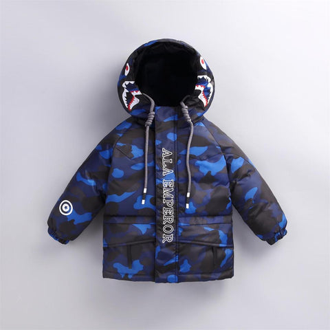 Baby clothes down jacket winter men and women baby baby thick Korean version of the long paragraph down jacket