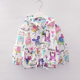 Baby girls winter jacket does not pour velvet thick warm woolen coat 3-7 years old Beibei  Children clothing
