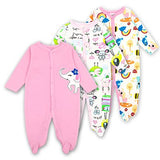 Baby rompers Newborn Baby Girls Boys Clothes 100% Cotton Long Sleeves Baby Pajamas Cartoon Printed 3pieces/lot Baby's Sets