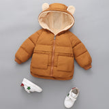 Baby winter clothes plus velvet padded jacket for boys and girls winter cotton-padded clothes baby cotton-padded clothes