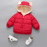 Baby winter clothes plus velvet padded jacket for boys and girls winter cotton-padded clothes baby cotton-padded clothes