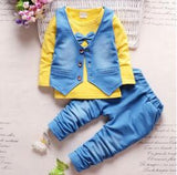 Boys clothes suit for babies spring infant boy clothing sets Newborn vest outfits toddler bebe formal autumn clothing