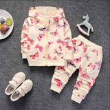 Children Girls Clothing Sets Spring Autumn Girls Hoodies Clothes Suit Baby Girls Jackets+Pants Tracksuit girls clothes
