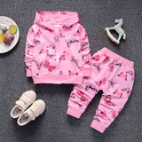 Children Girls Clothing Sets Spring Autumn Girls Hoodies Clothes Suit Baby Girls Jackets+Pants Tracksuit girls clothes