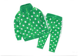 Spring Autumn Baby Girls Boys Clothes Sets Children Stars Sport Suits Coat+Pants 2Pcs Clothing Sets Kids Child Suits
