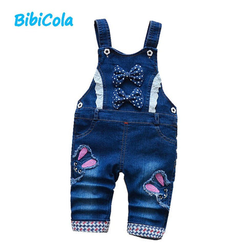 baby girls bib pants child denim overall trousers kids clothes spring infant costume girls jeans pants bebe sport pants