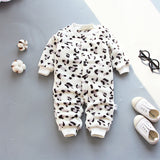 baby girls rompers winter warm  born overalls jumpsuit fleece clothing set for boys cartoon cute infant girls clothes