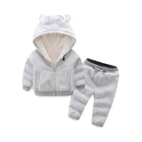 childrens clothing sets winter models for boys girls children thickened fleece bear suit cotton sweater thicker coat