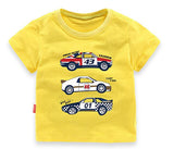 Boy's Summer Short-Sleeved Cotton Cartoon C Printed T Shirts Kids Clothes Boys Fashion T Shirt Children Clothing Tops