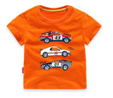 Boy's Summer Short-Sleeved Cotton Cartoon C Printed T Shirts Kids Clothes Boys Fashion T Shirt Children Clothing Tops