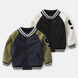 Boys Baseball Uniform Children Coat 2023 Spring Autumn Baby Cardigan Kids Tops Patchwork Toddler Jacket 1-6y