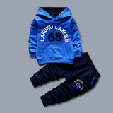 Boys Clothes 2017 Korean Spring Autumn Letter Print Hooded Hoodies + Pants Outfits Kids Bebes Jogging Suits Childrens Tracksuits