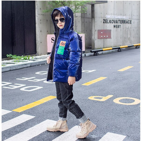 Boys Clothes Winter Coat thickening cotton-padded down Coats Children Clothing warm Jackets with hoodies outerwear