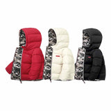 Boys Coats Winter Kids down cotton jacket Childrens' jacket Parka for Girl Camouflage Wearable on both sides Baby Clothing