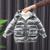 Boys' Cotton Padded Clothes Winter Children's Down Clothes 2023 Baby Plush Thickened Warm Coat Cotton Padded Jacket