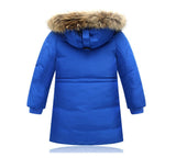 Boys Duck Down Jackets For Cold Winter Children Thick Duck Down & Parkas Girls Fur Coll Outerwe Boys Coats -30 Degrees