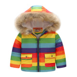 Boys Jacket Winter Thicken Warm Parkas Intant Toddler Baby Padded Outerwe Casual Hooded Jacket Fur Children Co Kids Clothing