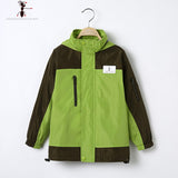 Boys Spring Autumn Waterproof GFMY Green Blue Children Famous Brand Hooded Jacket 1090