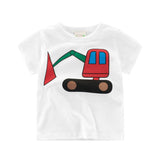 Boys Summer Tops 2018 Brand Children Sports T shirts Girls Clothes Kids Tee Shirt 100% Cotton C Print Baby Boy Clothing T60