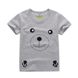 Boys T Shirt Children Cartoon Be And C Pattern T-Shirts For Girls Short Sleeve T-Shirt Kids Casual Tops Tees Boys Clothes