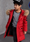 Boys Winter Jackets Fur Hooded Teenage Boys Winter Coats Children Duck Down Jackets Kids Outerwe for Age 8 9 10 12 14 15 Year