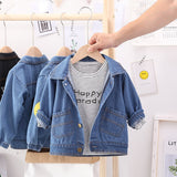 Boys and Girls Wear Autumn Denim Jacket Dinosaur Print Soft And Lovely Tide Foreign Tops Outdoor Show Clothing jean jacket