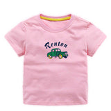 Brand Kids Boys T-shirt Casual Cars Print Baby Boy Top Tee T Shirt Short Sleeve Infant Toddlers Boy Cartoon Summer Tops