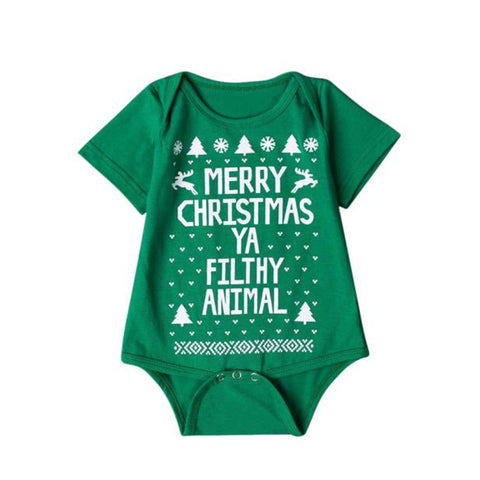 kids clothes girls clothes sets Newborn Baby Boys Girls Printed Christmas Romper Bodysuit Best seller   S35