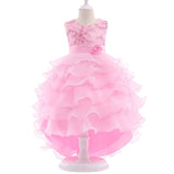 2018   Baby Girls Dresses Designer Children Clothing Beautiful Lace Party Dress 3-10 Years Kids Dresses For Teenage
