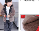 COOTELILI Two Side Wear Winter Coat Children Parkas Kids Jackets For Baby Girls Boys Clothes Thick Cotton Children's Coat