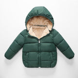 CROAL CHERIE Children's Parkas Winter Jacket For Girl Boys Winter Coat Kids Warm Thick Velvet Hooded Baby Coats Outerwear 90-130